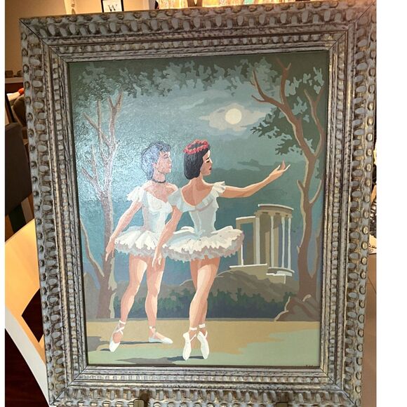 Incredible vintage MCM Paint by numbers; large size must see 1 of 2 listed - Picture 2 of 5